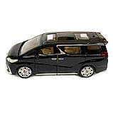 Машинка металева Lexus Лексус LM300h 2019, минивен, «AutoExpert» ,чорний, інерц., звук, світ, відкр двері., 15*7*9 см (DL - 23549), фото 3