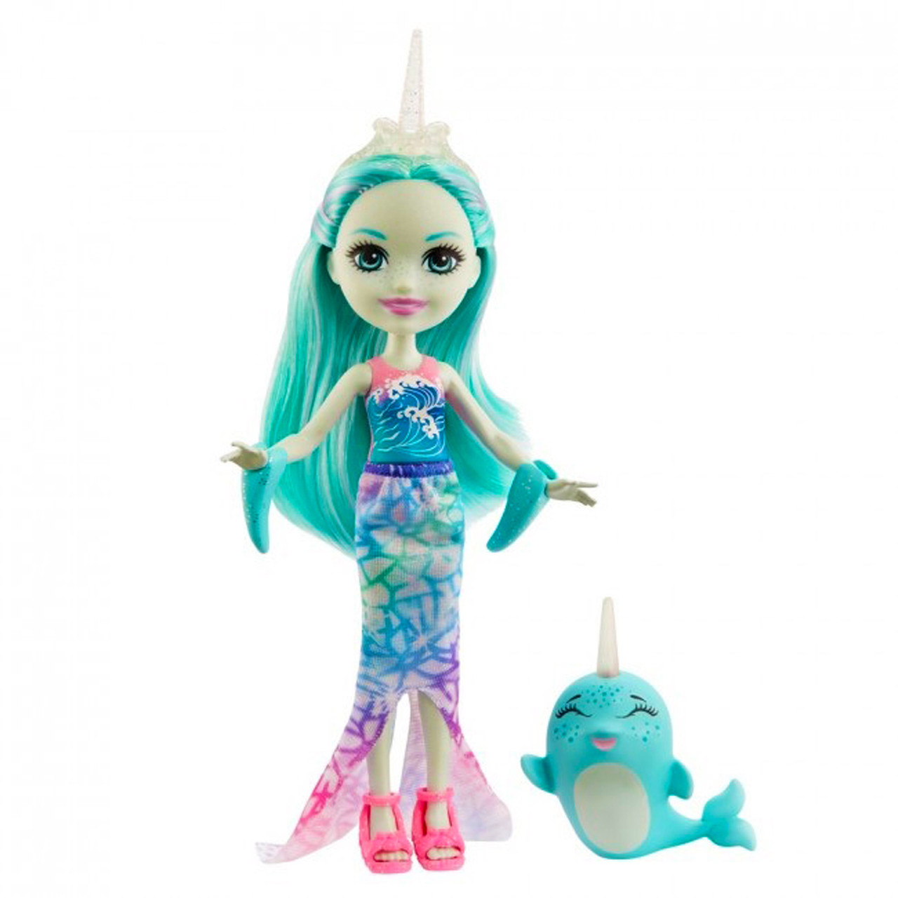Кукла «Enchantimals» Нарвал Надди с питомцем, 15 см (GJX41) - фото 2 - id-p1448997336