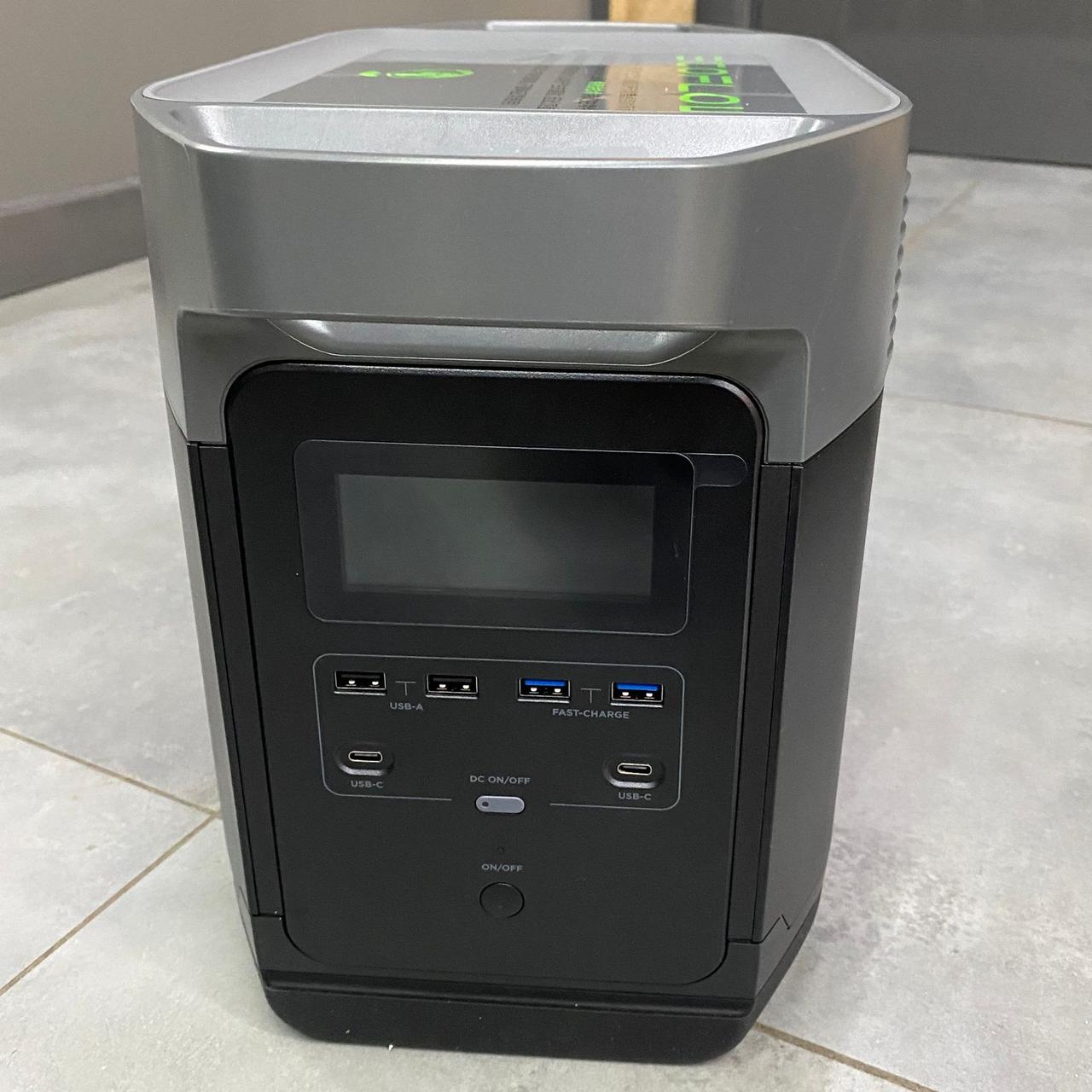 Зарядна станція EcoFlow DELTA (1260 Вт-год), 230 В AC / 20 В - 5 В DC, 1800 Вт, універсальна розетка ENG/USA/Euro/China, фото 1