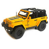 Машинка металева Jeep Джип «AutoExpert» , жовтий, інерц., звук, світло, відкр. двері., 13*7*7 см (27003), фото 4