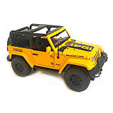 Машинка металева Jeep Джип «AutoExpert» , жовтий, інерц., звук, світло, відкр. двері., 13*7*7 см (27003), фото 5