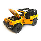 Машинка металева Jeep Джип «AutoExpert» , жовтий, інерц., звук, світло, відкр. двері., 13*7*7 см (27003), фото 6