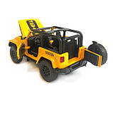 Машинка металева Jeep Джип «AutoExpert» , жовтий, інерц., звук, світло, відкр. двері., 13*7*7 см (27003), фото 7