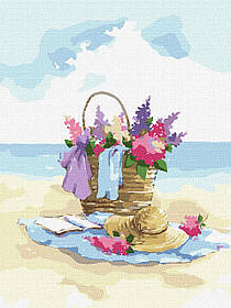 Картина за номерами Ідейка «Пляжна прогулянка» 30x40 см (КНО5631)