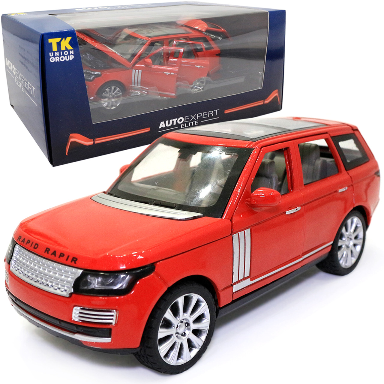 Машинка металева Range Rover «AutoExpert» Рендж Ровер червоний звук світло 18*7*7 см (EL-1175), фото 1