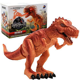 Іграшковий Динозавр «Тиранозавр» Dinosaurs World, дихає паром, ходить, світло, звук, 45 * 25 * 13 см, (881)