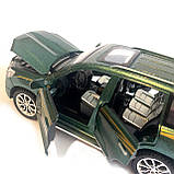 Машинка металева Toyota Land Cruiser "AutoExpert" Тойота джип зелений , звук, світло, інерц., відкр. двері, багаж, капот, 15*6*6, фото 8