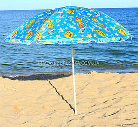 Зонт пляжний МН-0037 (діаметр - 1.8 м) - срібло, №2