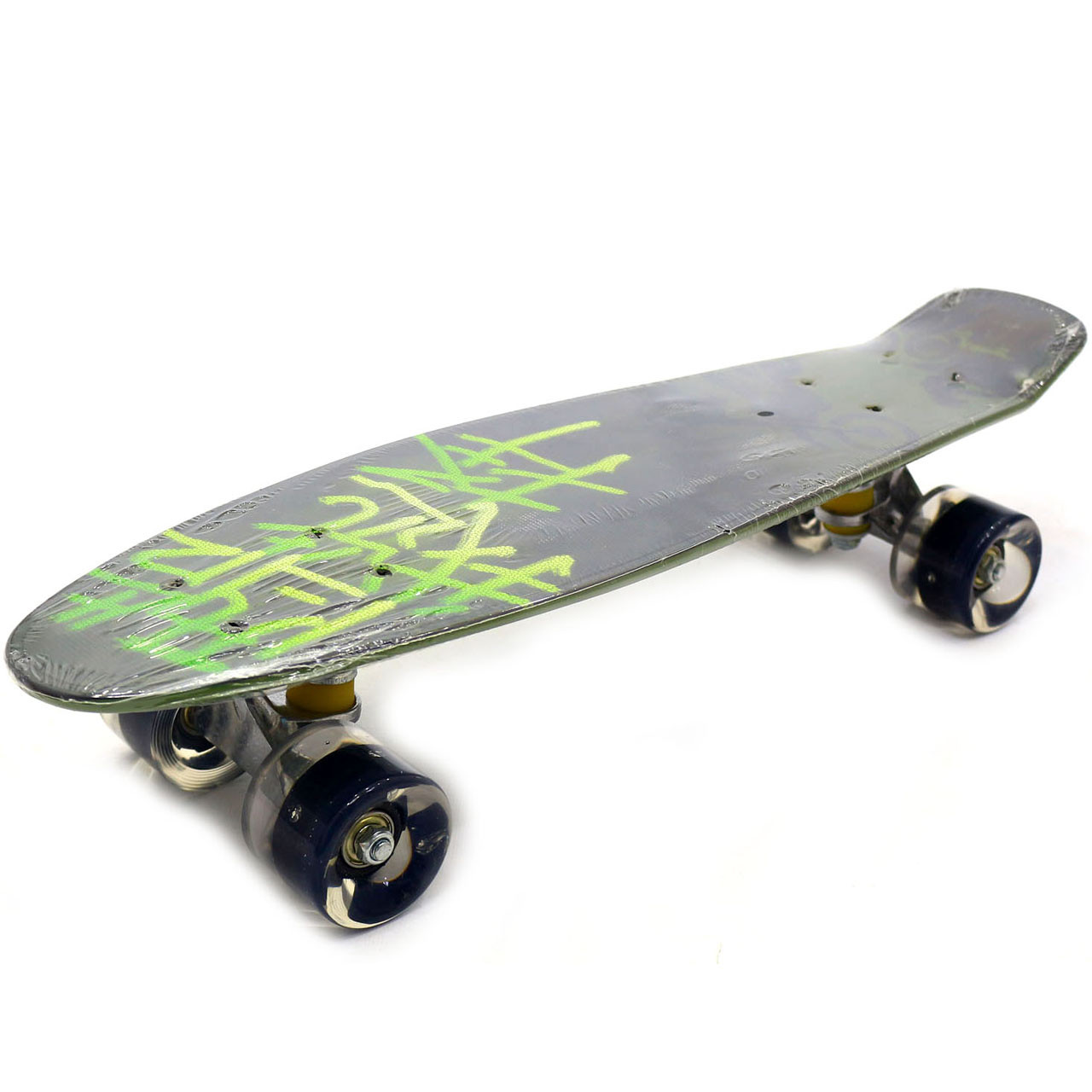 Пенні борд (скейт) з безшумними світяться колесами, 55х15 см (мотоцикл) S-99160, фото 1