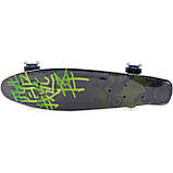 Пенні борд (скейт) з безшумними світяться колесами, 55х15 см (мотоцикл) S-99160, фото 3