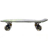 Пенні борд (скейт) з безшумними світяться колесами, 55х15 см (мотоцикл) S-99160, фото 4