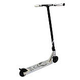 Трюкових самокат Best Scooter «Simbiote» Веном, HIC-система, пеги, срібло, колеса 120 мм PU, (65030), фото 3