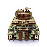 Дерев'яний 3D конструктор Танк Тигр UnityWood "Tank Tiger" 100 деталей 24*10,5*11 см (UW-014), фото 2