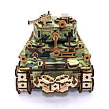 Дерев'яний 3D конструктор Танк Тигр UnityWood "Tank Tiger" 100 деталей 24*10,5*11 см (UW-014), фото 3