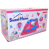Іграшкова праска «Sweet Home» рожевий звук світло пар 22*12*9 см (QF2902P), фото 9