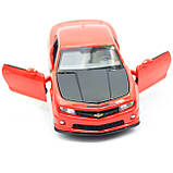 Машинка модель Автопром Chevrolet Сamaro (Шевроле Камаро) червоний, 14 см (68335), фото 6
