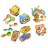 Гра сортер пазл «Веселе чаювання», дерев'яна іграшка, UBumblebees, 23 * 16 * 5 см, від 3 років, (ПСД191), фото 6