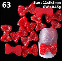 3-D бантики для дизайну червоні