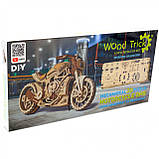 Дерев'яний конструктор Wood Trick Мотоцикл DMS, 203 деталі.Техніка збірки - 3d пазл, фото 7