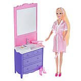 Набір ігровий лялька Defa Lucy & Misil «Ванна кімната», іграшкові меблі, аксесуари, 29 см, (8436), фото 2