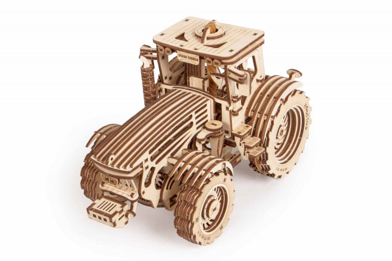 Дерев'яний конструктор Wood Trick Трактор.Техніка збірки - 3d пазл