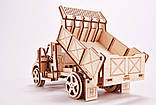 Дерев'яний механічний конструктор Wood Trick Вантажівка. Техніка складання 3d пазл, фото 6