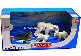 Фігурки «Морські тварини» - Білі ведмеді, морж PD127-44