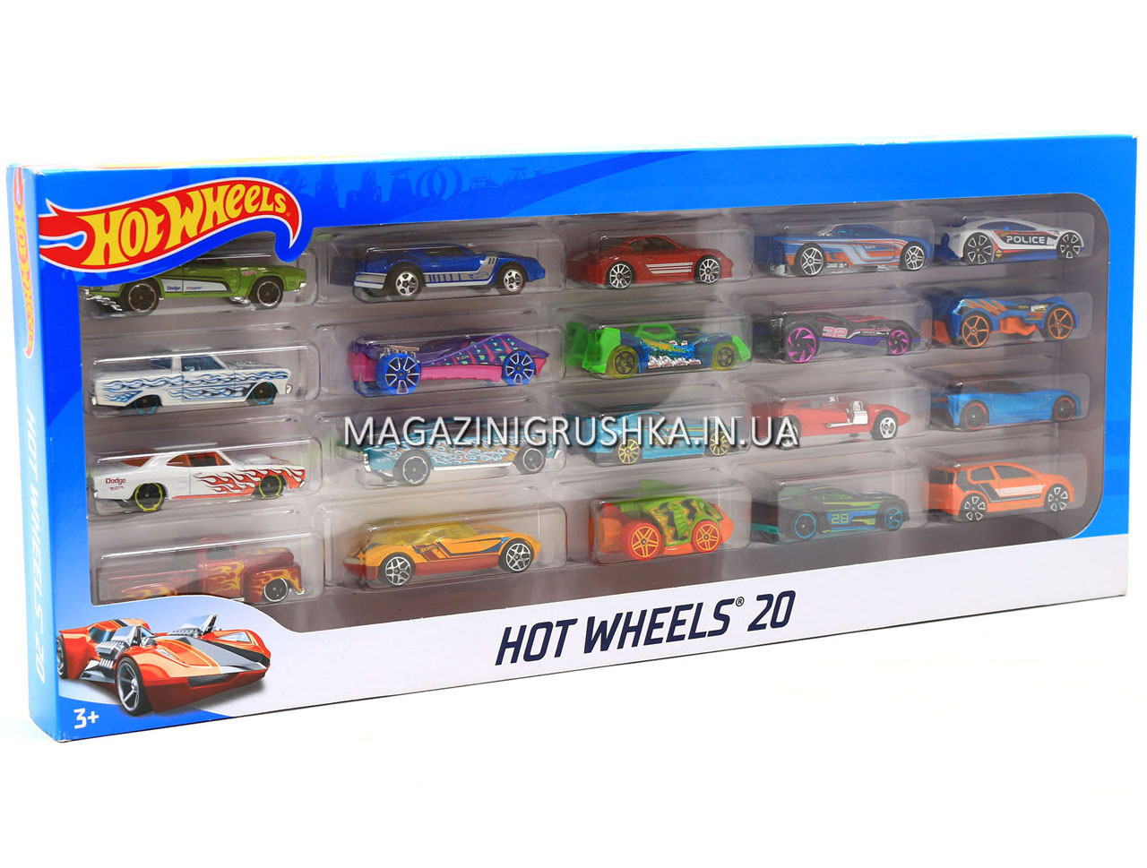 Подарунковий набір 20-ти базових машинок Hot wheels» в асортименті H7045