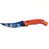Дерев'яний ніж іграшка "Фліп" (Синій Кристал) з Counter-Strike (арт.FLI-C), фото 2