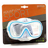 Маска для плавання Intex Wave Rider Masks блакитна (55978), фото 2