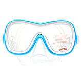 Маска для плавання Intex Wave Rider Masks блакитна (55978), фото 4