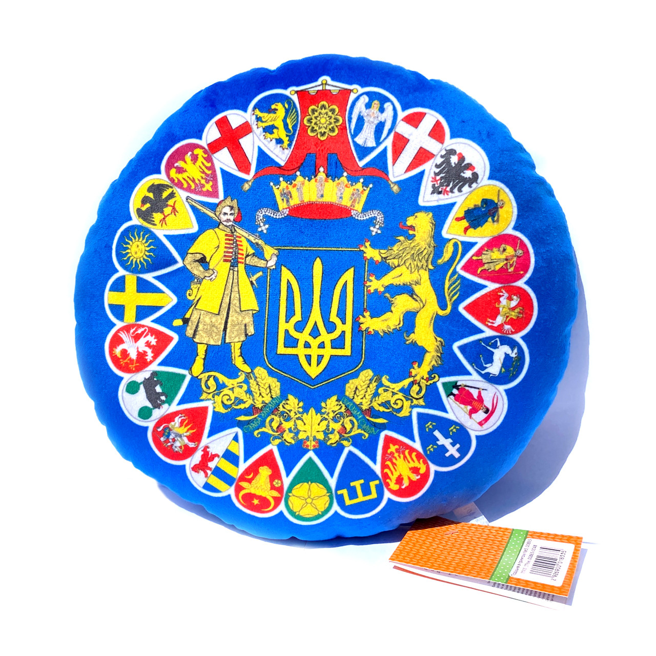Подушка м`яка з принтом "Герб" 27*27*7 см, 00865-0048