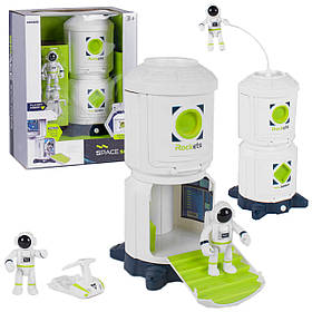 Ігровий набір Космічний корабель світло, звук, фігурка космонавта, в коробці 25*15*30 см (80103)