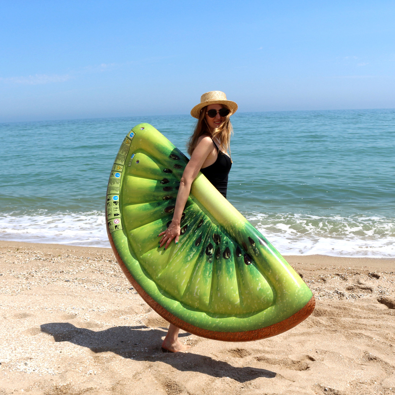 Матрац надувний Intex Ківі (Kiwi Slice) арт.58764. Дуже добре підходить для відпочинку на морі, в басейні