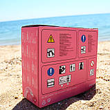 Надувне крісло-шезлонг для пляжу з ручками та підстаканниками Intex (Інтекс) 56831, 152*99см, рожеве золото, фото 7
