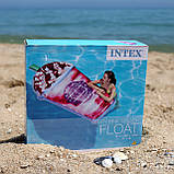 Матрац надувний Intex Ягідний Коктейль (Berry Pink Splash) арт.58777.  198*107см. (Berry Pink Splash) від 6 р., до 120кг, фото 2