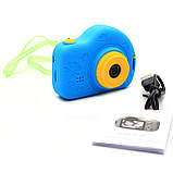 Інтерактивна іграшка фотоапарат дитячий c іграми, блакитний (C5-B), фото 5