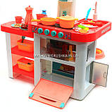 Дитяча іграшкова кухня 889-63 з посудом (світло, звук, вода) 55 елементів, фото 6