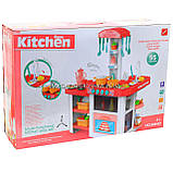 Дитяча іграшкова кухня 889-63 з посудом (світло, звук, вода) 55 елементів, фото 9