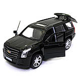 Машинка ігрова Cadillac Escalade «TechnoPark» Кадилак метал чорний 12*5*5 см (ESCALADE-BK), фото 6