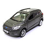 Машинка ігрова таксі Ford Kuga «TechnoPark» джип Форд метал сірий 12*4*5 см (KUGA-GY (FOB)), фото 3