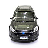 Машинка ігрова таксі Ford Kuga «TechnoPark» джип Форд метал сірий 12*4*5 см (KUGA-GY (FOB)), фото 4