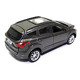 Машинка ігрова таксі Ford Kuga «TechnoPark» джип Форд метал сірий 12*4*5 см (KUGA-GY (FOB)), фото 6