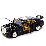 Машинка іграшкова Rolls-Royce «Автопром», метал, чорний, 18х5х7 см, (7693), фото 5
