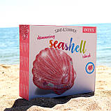 Надувний матрац-плотик Intex «Ракушка» 57257. Дуже добре підходить для відпочинку на морі, в басейні, фото 2