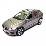 Машинка ігрова Volvo XC60 «TechnoPark» джип Вольво сірий метал 12*4*5 см (XC60-12-GY), фото 3