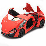 Дитяча машинка іграшкова Автопром «Lykan Hypersport» Червона, 14 см (32013), фото 6