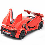 Дитяча машинка іграшкова Автопром «Lykan Hypersport» Червона, 14 см (32013), фото 9