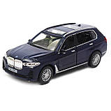 Машинка іграшкова «BMW X7» Автопром, метал, синій, від 3 років, 16х6х6 см, (6612), фото 3