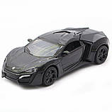 Дитяча машинка іграшкова Автопром «Lykan Hypersport» Чорна, 14 см (32013), фото 5